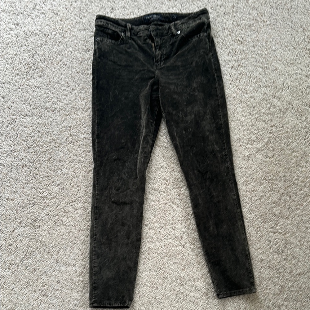 Lucky olive velvet pants